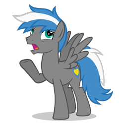 Size: 894x894 | Tagged: safe, artist:oblivionfall, oc, oc only, oc:cloud zapper, species:pegasus, species:pony, simple background, solo, transparent background