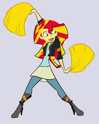 Size: 2154x2688 | Tagged: safe, artist:ivyredmond, character:sunset shimmer, species:human, humanized, kim possible