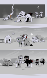 Size: 3000x5000 | Tagged: safe, artist:ivyredmond, oc, oc only, species:pony, fallout equestria, comic, fallout, fallout: new vegas, ncr, ncr ranger, ranger