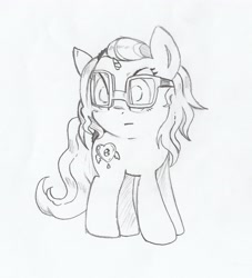 Size: 2819x3111 | Tagged: safe, artist:foxtrot3, species:pony, curious, glasses, ponified, teacher