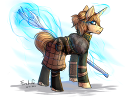 Size: 1400x1100 | Tagged: safe, artist:andyfirelife, species:pony, anders (dragon age), dragon age, dragon age 2, ponified