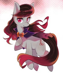 Size: 836x955 | Tagged: safe, artist:namagaki_yukina, character:octavia melody, species:earth pony, species:pony, cape, cloak, clothing, fangs, female, looking at you, mare, solo, vampire