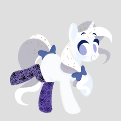 Size: 1024x1024 | Tagged: safe, artist:herfaithfulstudent, oc, oc only, oc:day dreamer, species:pony, species:unicorn, bow, clothing, glitter, lineless, missing cutie mark, socks, solo, the haunted mansion