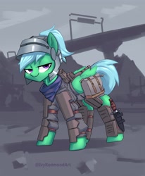 Size: 3000x3635 | Tagged: safe, artist:ivyredmond, species:pegasus, species:pony, fallout equestria, armor, clothing, combat knife, knife