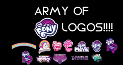 Size: 2034x1080 | Tagged: safe, artist:electrahybrida, equestria girls:equestria girls, equestria girls:friendship games, equestria girls:legend of everfree, equestria girls:rainbow rocks, g1, g2, g3, g3.5, g4, my little pony: equestria girls, my little pony: the movie (2017), my little pony:equestria girls, my little pony:pony life, army of logos, army of mlp logos, equestria girls logo, history, my little pony logo, pony history, taylorenterprises