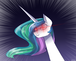 Size: 2100x1700 | Tagged: safe, artist:spirit-fire360, character:princess celestia, species:alicorn, species:pony, female, glowing eyes, glowing eyes meme, mare, reaction image, solo
