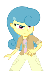 Size: 1280x1792 | Tagged: safe, artist:vicakukac200, character:lemon hearts, my little pony:equestria girls, clothing, equestria girls-ified, female, jacket, shirt, shorts, simple background, solo, t-shirt, transparent background