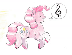 Size: 1280x972 | Tagged: safe, artist:lost marbles, character:pinkie pie, female, solo, traditional art