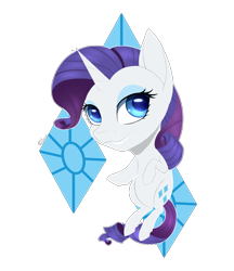 Size: 3457x4000 | Tagged: safe, artist:shkura2011, character:rarity, species:pony, species:unicorn, chibi, female, high res, simple background, solo, transparent background