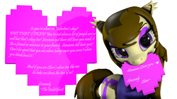 Size: 4000x2250 | Tagged: safe, artist:thevioletghost, oc, oc only, species:pony, episode:hearts and hooves day, g4, my little pony: friendship is magic, holiday, love, simple background, solo, transparent background, valentine, valentine's day