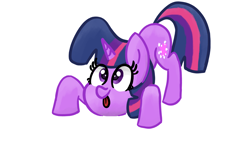 Size: 3840x2160 | Tagged: safe, artist:llamalauncher, character:twilight sparkle, character:twilight sparkle (unicorn), species:pony, species:unicorn, cute, female, looking at you, mare, simple background, solo, tongue out, weapons-grade cute, white background