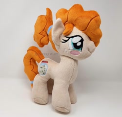 Size: 1500x1434 | Tagged: safe, artist:hipsterowlet, character:pear butter, species:pony, female, filly, irl, photo, plushie, solo