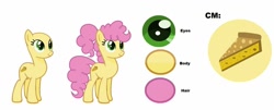 Size: 1280x515 | Tagged: safe, artist:littsandy, artist:shootingstaryt, base used, character:li'l cheese, species:earth pony, species:pony, episode:the last problem, g4, my little pony: friendship is magic, cutie mark, female, mare, older, older li'l cheese, reference sheet, simple background, solo, trans female, white background
