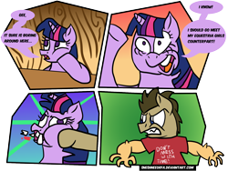 Size: 1600x1200 | Tagged: safe, artist:sneshneeorfa, character:doctor whooves, character:time turner, character:twilight sparkle, blood, comic, don't mess with time, implied equestria girls, punch, simple background, tooth, transparent background