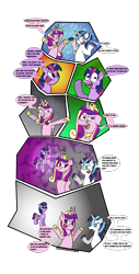 Size: 1637x3233 | Tagged: safe, artist:sneshneeorfa, character:princess cadance, character:shining armor, character:twilight sparkle, character:twilight sparkle (alicorn), species:alicorn, species:pony, comic, simple background, transparent background
