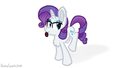 Size: 3840x2160 | Tagged: safe, artist:llamalauncher, character:rarity, species:pony, species:unicorn, female, solo, tongue out