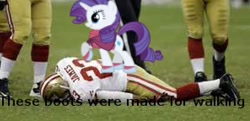 Size: 593x286 | Tagged: safe, artist:philiptomkins, character:rarity, 49ers, american football, caption, lamichael james, lowres, nfl, san francisco 49ers