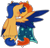 Size: 751x722 | Tagged: safe, artist:lullabyprince, artist:shootingstaryt, base used, character:flash sentry, character:sunburst, species:pegasus, species:pony, species:unicorn, ship:flashburst, blushing, ear piercing, earring, gay, hug, jewelry, male, markings, piercing, scar, shipping, simple background, stallion, transparent background, winghug
