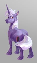 Size: 753x1293 | Tagged: safe, artist:varwing, oc, oc:purple dusk, parent:flash sentry, parent:twilight sparkle, parents:flashlight, species:pony, species:unicorn, male, offspring, solo, stallion