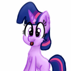 Size: 2160x2160 | Tagged: safe, artist:llamalauncher, character:twilight sparkle, species:pony, female, solo, tongue out