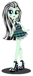 Size: 256x590 | Tagged: safe, artist:cookiechans2, artist:machakar52, base used, my little pony:equestria girls, barely eqg related, clothing, crossover, equestria girls style, equestria girls-ified, frankenstein, frankie stein, high heels, mattel, monster high, shoes