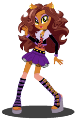 Size: 386x598 | Tagged: safe, artist:cookiechans2, artist:machakar52, base used, my little pony:equestria girls, barely eqg related, clawdeen wolf, clothing, crossover, ear piercing, earring, equestria girls style, equestria girls-ified, jewelry, mattel, monster high, necklace, piercing, shoes, werewolf