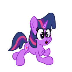 Size: 2160x2160 | Tagged: safe, artist:llamalauncher, character:twilight sparkle, character:twilight sparkle (unicorn), species:pony, species:unicorn, chest fluff, female, simple background, solo, starry eyes, tongue out, transparent background, wingding eyes