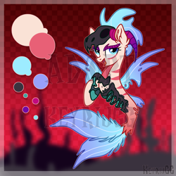 Size: 2000x2000 | Tagged: safe, artist:keyrijgg, oc, species:pony, adoptable, art, auction, fish, mermaid, reference, simple background, skull, watermark