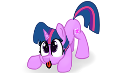 Size: 2000x1200 | Tagged: safe, artist:llamalauncher, character:twilight sparkle, species:pony, newbie artist training grounds, atg 2020, cute, female, simple background, solo, tongue out, twiabetes, white background