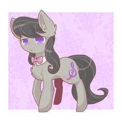 Size: 768x768 | Tagged: safe, artist:jisuppe, character:octavia melody, species:earth pony, species:pony, chest fluff, colored pupils, cute, ear fluff, female, leg fluff, looking at you, mare, solo, tavibetes