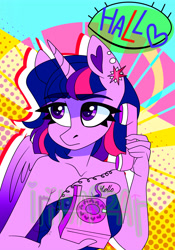 Size: 3500x5000 | Tagged: safe, artist:irinamar, character:twilight sparkle, character:twilight sparkle (alicorn), species:alicorn, species:anthro, species:pony, species:unicorn, commission, commissions open, female, solo, telephone, your character here