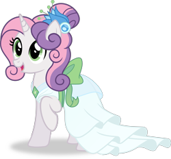 Size: 5537x5144 | Tagged: safe, artist:kojibiose, character:sweetie belle, species:pony, species:unicorn, absurd resolution, clothing, dress, female, gala dress, older, older sweetie belle, simple background, solo, transparent background, vector
