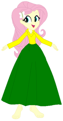 Size: 294x564 | Tagged: safe, artist:hubfanlover678, character:fluttershy, species:eqg human, g4, my little pony:equestria girls, female, solo