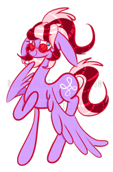 Size: 904x1372 | Tagged: safe, artist:twilightcomet, oc, oc only, oc:ruby perl, species:pegasus, species:pony, g4, female, hooves to the chest, mare, pegasus oc, raised hoof, simple background, solo, sunglasses, transparent background, wings