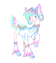 Size: 698x790 | Tagged: safe, artist:twilightcomet, oc, oc only, species:deer, species:pony, g4, closed species, cloven hooves, original species, pond pony, raised hoof, saddle, simple background, solo, story included, tack, transparent background, unshorn fetlocks