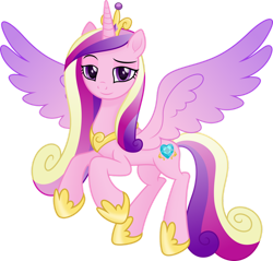 Size: 1280x1225 | Tagged: safe, artist:negatif22, character:princess cadance, species:alicorn, species:pony, g4, .svg available, female, looking at you, mare, simple background, solo, spread wings, transparent background, vector, wings