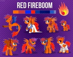 Size: 4100x3200 | Tagged: safe, artist:keyrijgg, oc, oc:redfireboom, species:pegasus, species:pony, g4, auction, comissions, reference, simple background, uch
