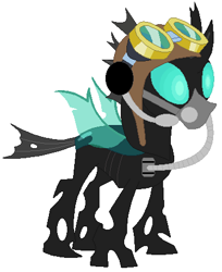 Size: 377x461 | Tagged: safe, artist:hubfanlover678, character:thorax, species:changeling, g4, aviator goggles, aviator hat, clothing, gas mask, goggles, hat, headset, mask, simple background, solo, white background