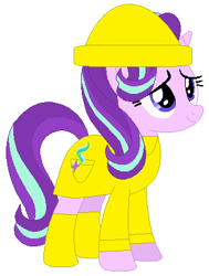Size: 312x412 | Tagged: safe, artist:hubfanlover678, character:starlight glimmer, species:pony, species:unicorn, g4, raincoat, simple background, solo, white background
