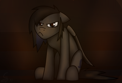 Size: 2357x1600 | Tagged: safe, artist:somber, oc, oc only, species:pegasus, species:pony, g4, angry, colored, cutie mark, dyed mane, emo, fire, male, solo