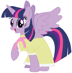 Size: 433x437 | Tagged: safe, artist:hubfanlover678, character:twilight sparkle, character:twilight sparkle (alicorn), species:alicorn, species:pony, g4, birthday dress, clothing, dress, female, mare, simple background, solo, white background