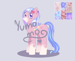 Size: 1100x906 | Tagged: safe, artist:yumomochan, oc, species:earth pony, species:pony, g4, adoptable, adoption, auction, auction open, female, mare, moodboard, original character do not steal, pink pony, stars