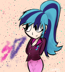 Size: 900x1000 | Tagged: safe, artist:icywindthepony, character:sonata dusk, species:human, g4, cute, humanized, solo, sonatabetes, the dazzlings