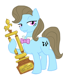 Size: 700x781 | Tagged: safe, artist:bux, character:beauty brass, award, simple background, transparent background, trophy