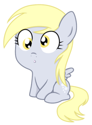 Size: 438x598 | Tagged: safe, artist:natsu714, character:derpy hooves, species:pegasus, species:pony, chibi, female, mare, simple background, solo, transparent background