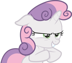 Size: 4353x3828 | Tagged: safe, artist:the-crusius, character:sweetie belle, reaction image, simple background, transparent background, vector