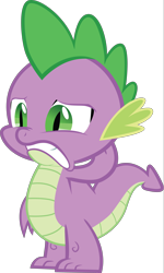 Size: 3000x5010 | Tagged: safe, artist:the-crusius, character:spike, reaction image, simple background, transparent background, vector