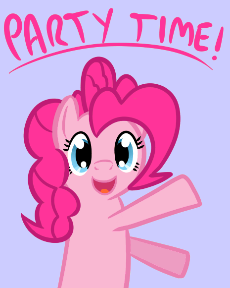 Size: 465x581 | Tagged: safe, artist:smile, character:pinkie pie, animated, dancing, female, party