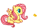 Size: 143x100 | Tagged: safe, artist:kennyklent, character:fluttershy, animated, female, pixel art