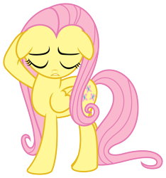 Size: 6127x6553 | Tagged: safe, artist:flutterguy317, character:fluttershy, species:pegasus, species:pony, absurd resolution, floppy ears, simple background, transparent background, vector
